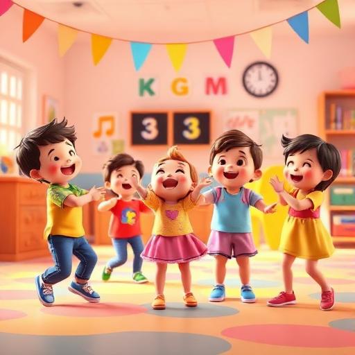 Danza libre con música animada