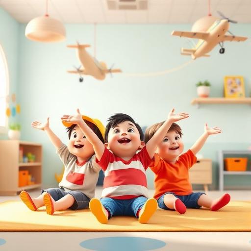 Jugar al avión sentado