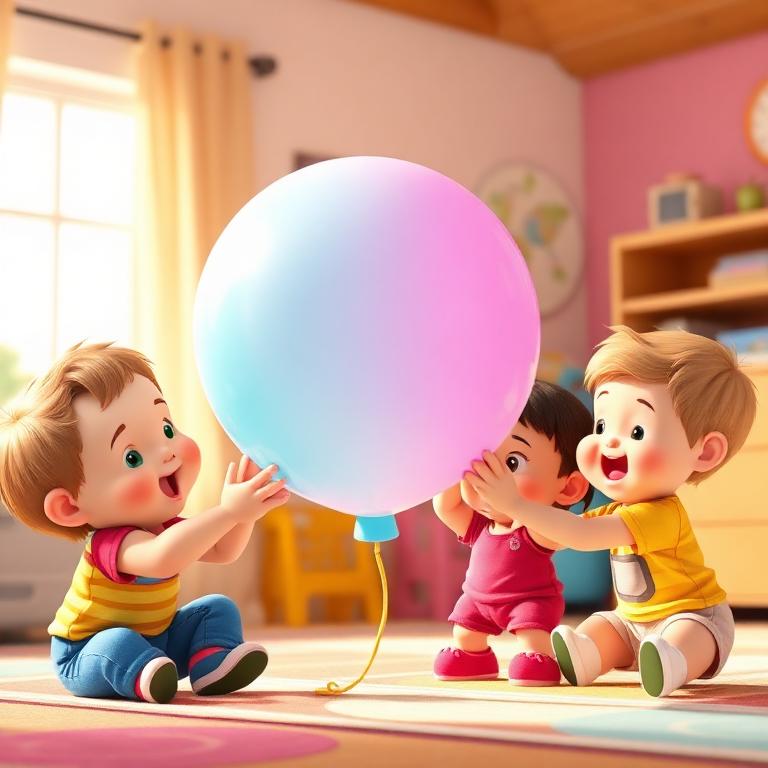 Sonidos con un globo lleno de aire