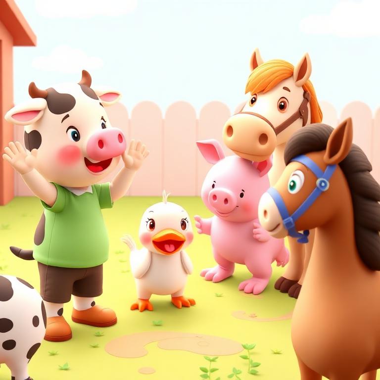 Imitar animales de la granja