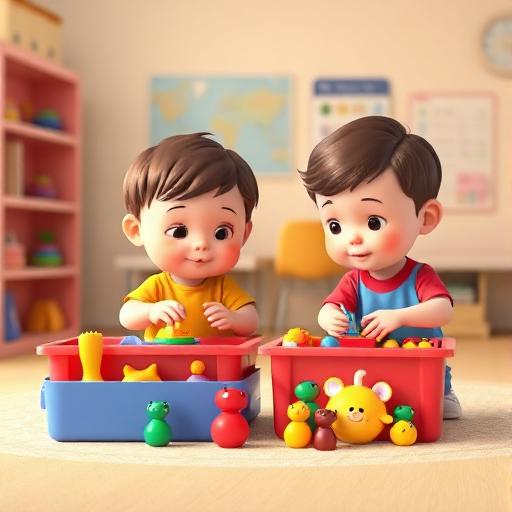 Separar juguetes por tamaño