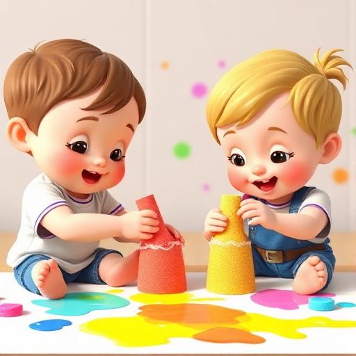 Pintura con esponja
